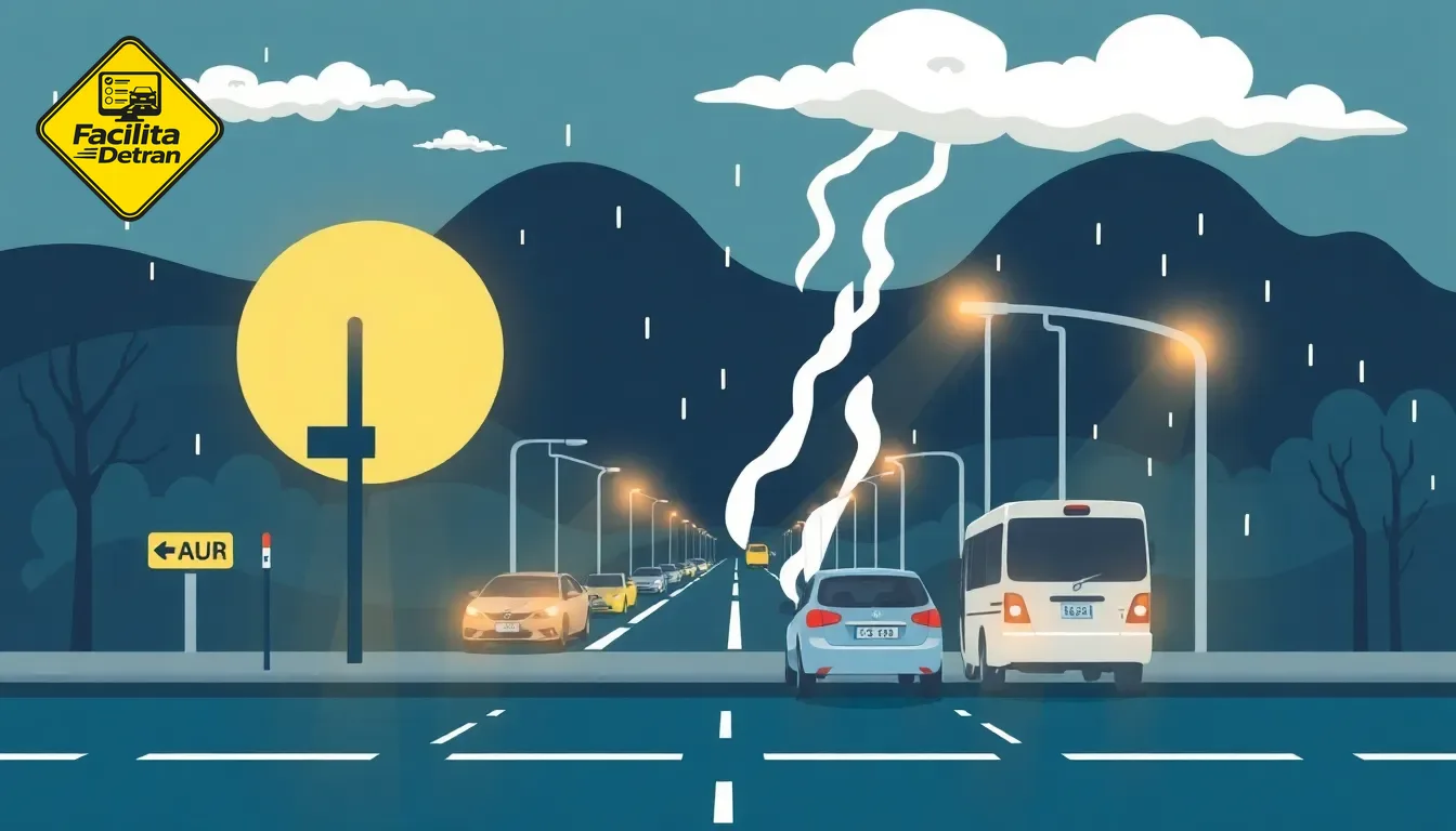 Condições adversas - Tempo ou clima - FacilitaDetran